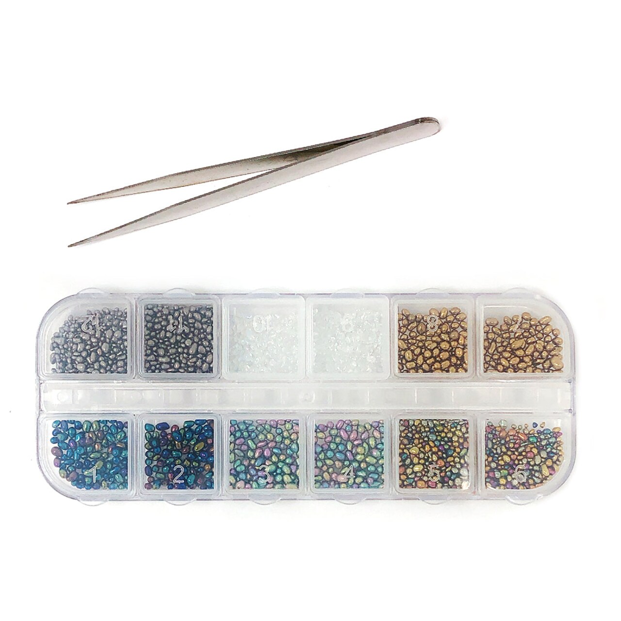 Wrapables Dazzling Nail Art Rhinestones Nail Manicure with Plastic Case